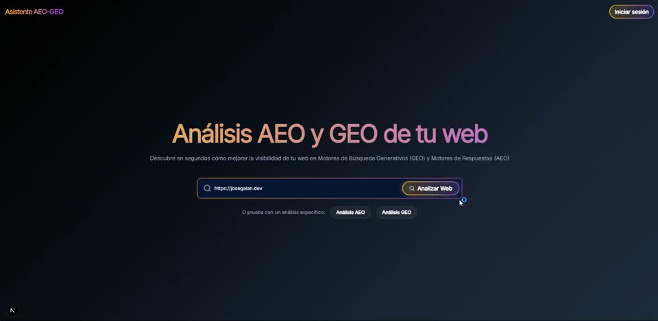 Asistente de AEO y GEO